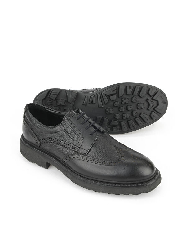 Erkek Hakiki Deri Ayakkabı 1531007Z4205 Siyah - Görsel 5