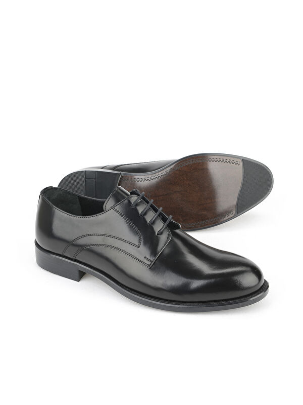 Erkek Hakiki Deri Ayakkabı 15350Z0239 Siyah - Görsel 5