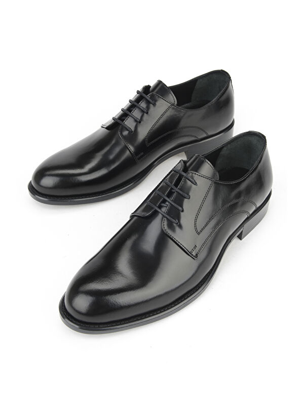 Erkek Hakiki Deri Ayakkabı 15350Z0239 Siyah - Görsel 6