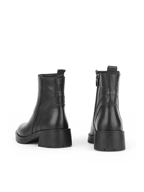 Kadın Hakiki Deri Bot 153359Z622 Siyah - Görsel 4