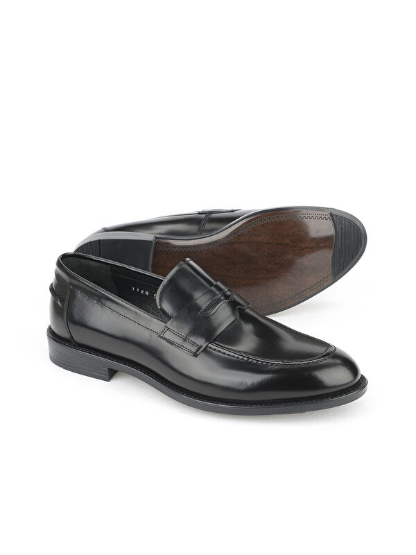 Erkek Hakiki Deri Ayakkabı 15350Z1120 Siyah - Görsel 5