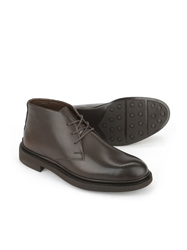 Erkek Hakiki Deri Bot 153986Z4065 Kahve - Görsel 5