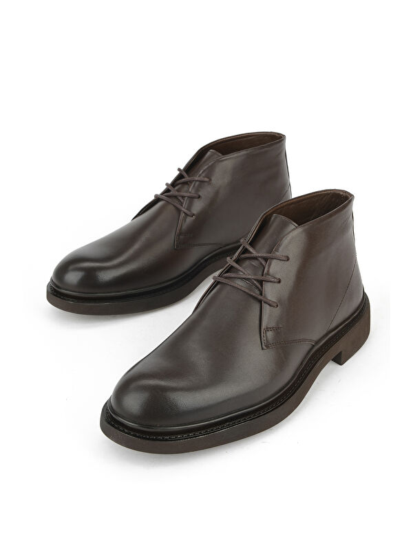 Erkek Hakiki Deri Bot 153986Z4065 Kahve - Görsel 6
