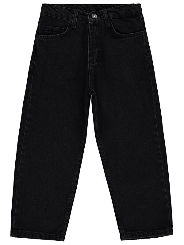 Civil Boys Baggy Kalıp 6-9 Yaş Pantolon Jean - Siyah 6-7 Yaş