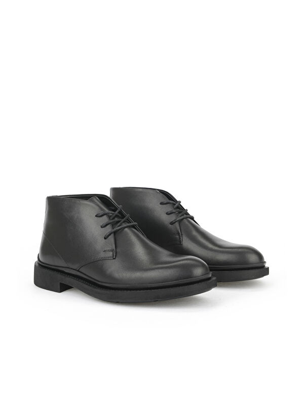 Erkek Hakiki Deri Bot 153986Z4065 Siyah - Görsel 3