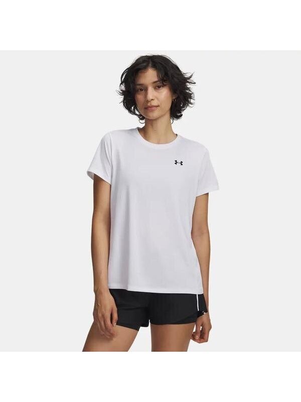 Under Armour Tech Solid Kadın Beyaz Yuvarlak Yaka Tişört