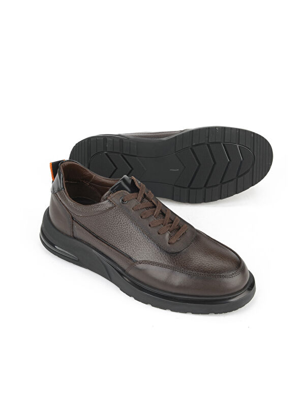 Erkek Hakiki Deri Ayakkabı 1531025Z2048 Kahve - Görsel 5