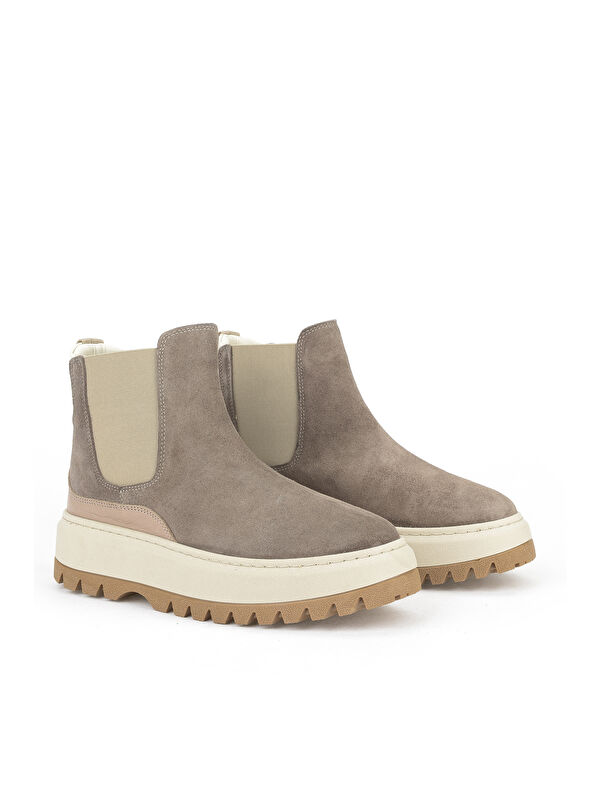 Kadın Hakiki Deri Bot 1531020Z194022 Vizon - Görsel 3