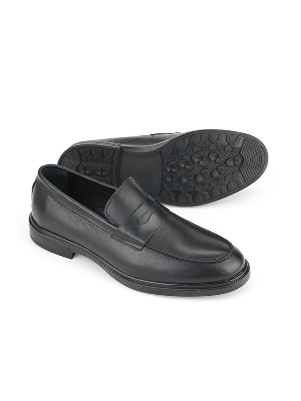 Erkek Hakiki Deri Ayakkabı 1531007Z9254 Siyah - Görsel 5