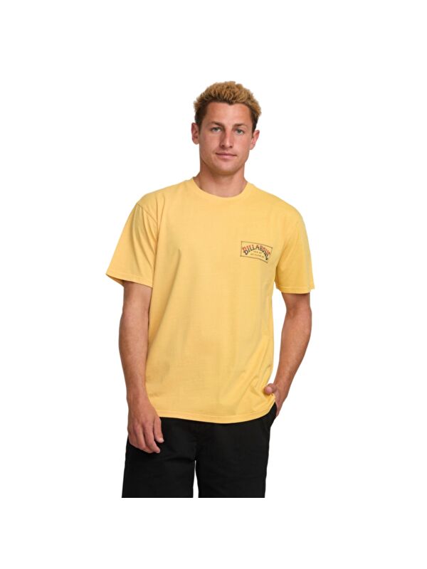 Billabong Original Arch Premium Ww Ss Erkek Sarı Spor Tişört