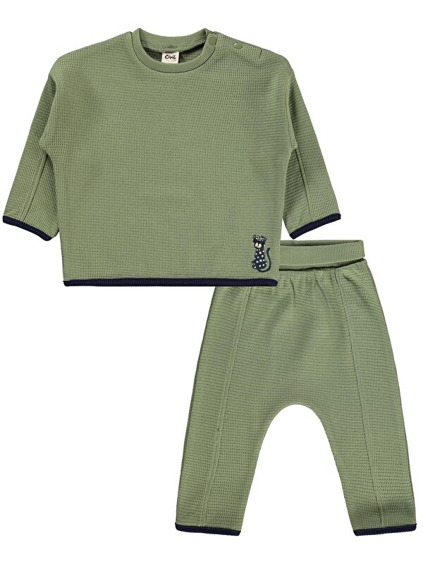 Civil Baby Tiger Nakışlı 6-18 Ay Takım - Haki 6-9 Ay