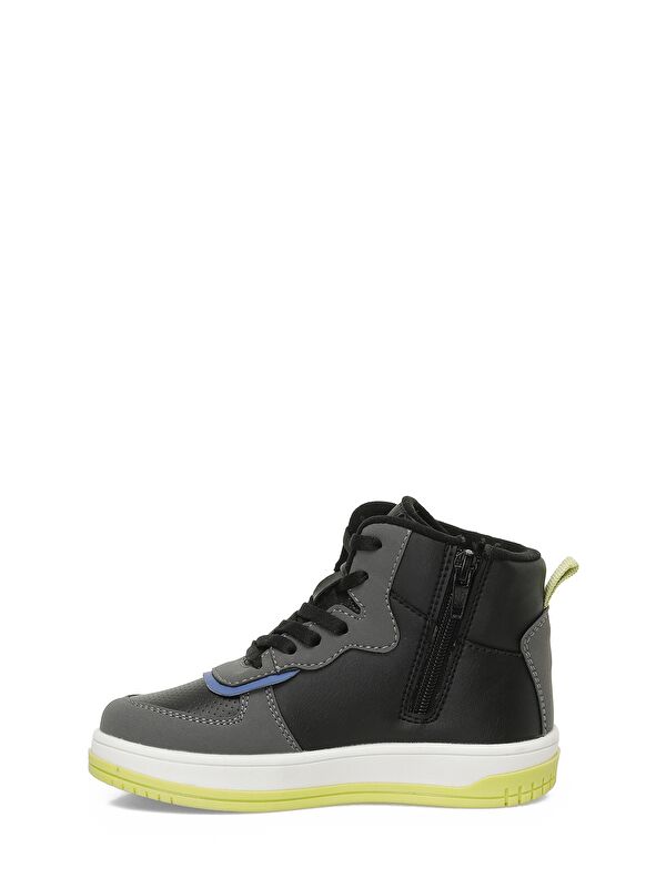 PATCH.P4PR Siyah Erkek Çocuk High Sneaker - Görsel 4