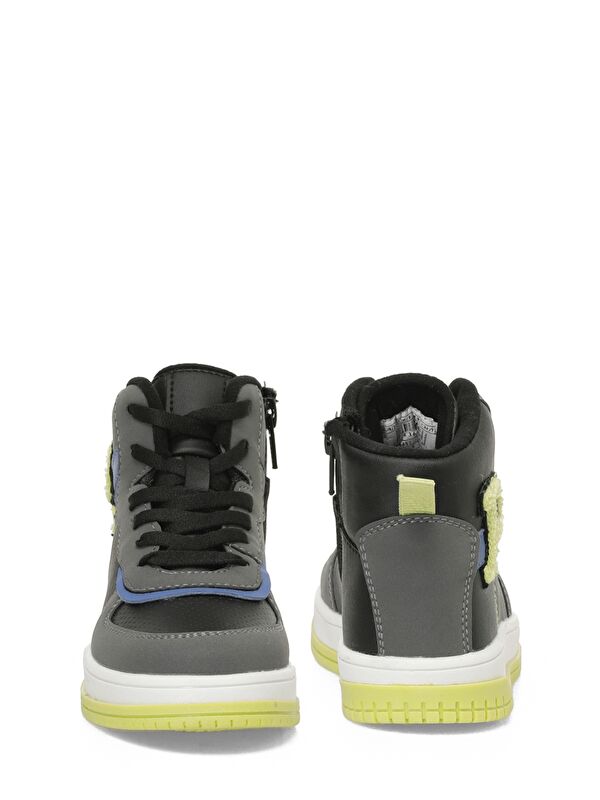 PATCH.P4PR Siyah Erkek Çocuk High Sneaker - Görsel 6