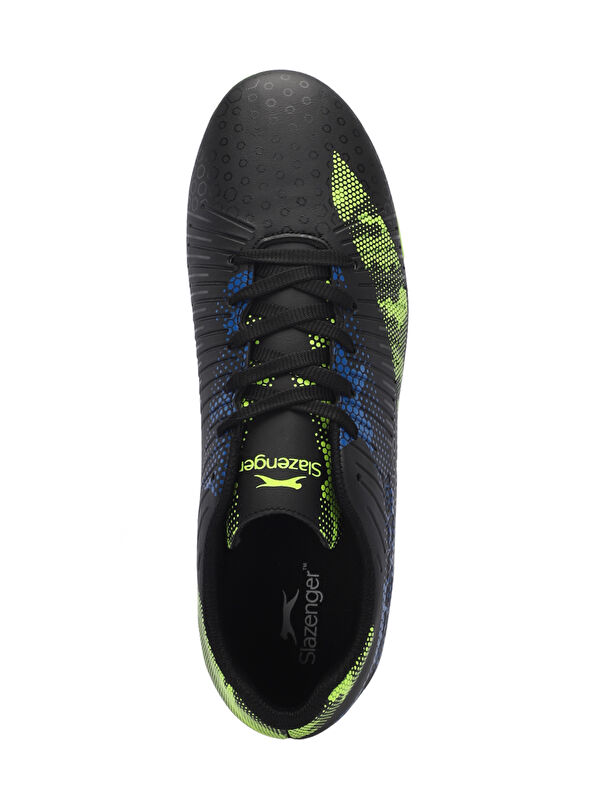 CYPRUS KRP Unisex Çocuk Futbol Ayakkabı Siyah / Yeşil - Görsel 6