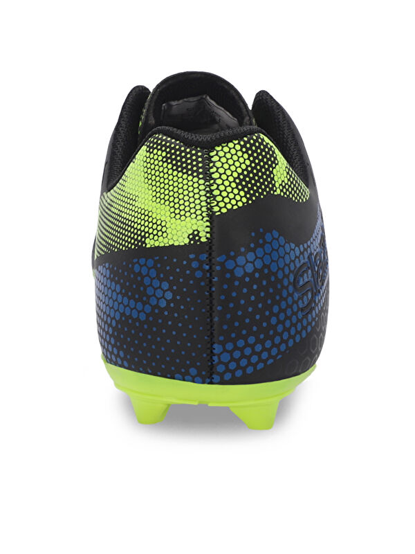 CYPRUS KRP Unisex Çocuk Futbol Ayakkabı Siyah / Yeşil - Görsel 7