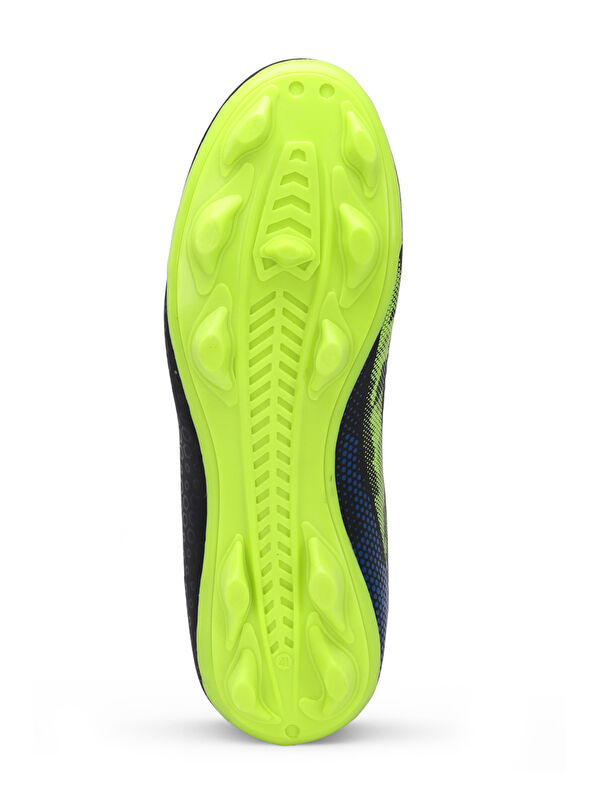 CYPRUS KRP Unisex Çocuk Futbol Ayakkabı Siyah / Yeşil - Görsel 8