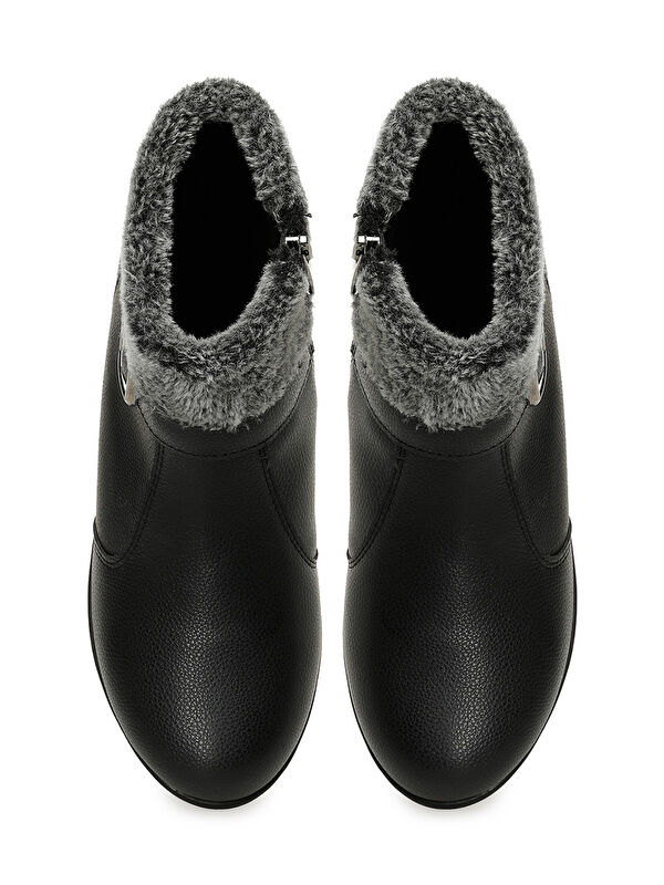 165124.Z5PR Siyah Kadın Düz Bot - Görsel 5