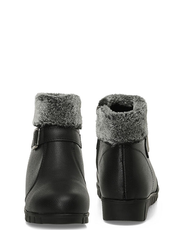 165124.Z5PR Siyah Kadın Düz Bot - Görsel 6