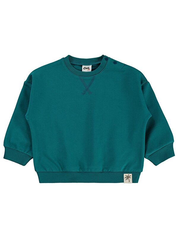 Civil Baby Basic 6-18 Ay Sweatshirt - Yeşil 6-9 Ay