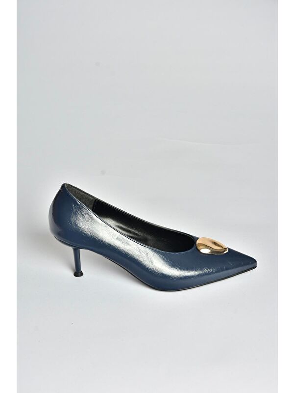 Fox Shoes Lacivert Kadın Topuklu Ayakkabı V820621760