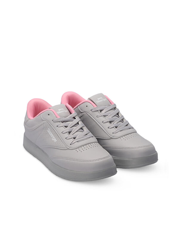 LYON I Kadın Sneaker Ayakkabı Gri / Pembe - Görsel 3