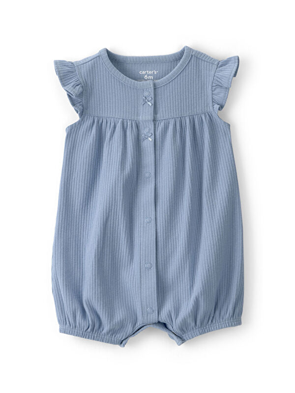 Carter's Kız Bebek Kısa Tulum 3 Ay-24 Ay Mavi