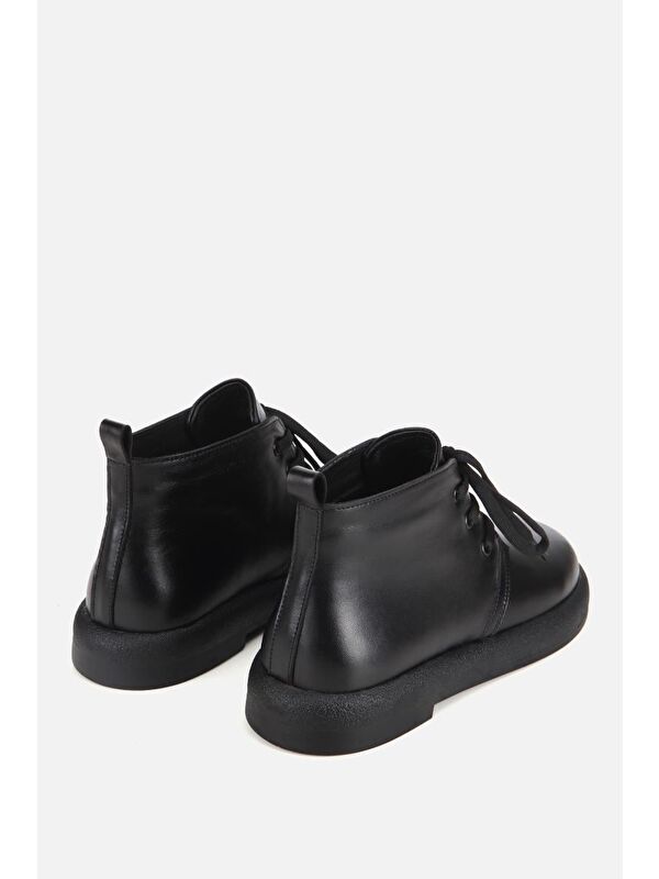 Yaya By Hotiç Siyah Yaya By Hotiç Yaya By Kadın Deri Bağcıklı Düz Bot