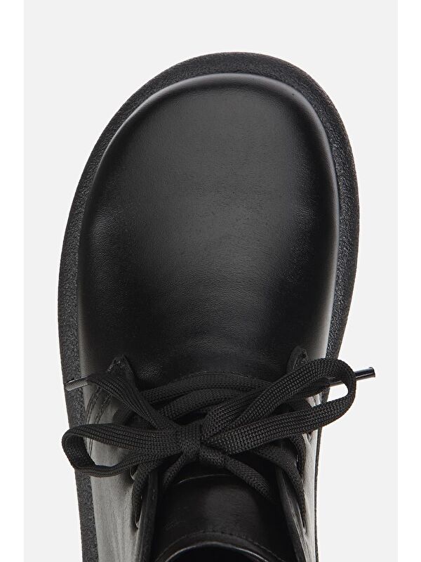 Yaya By Hotiç Siyah Yaya By Hotiç Yaya By Kadın Deri Bağcıklı Düz Bot