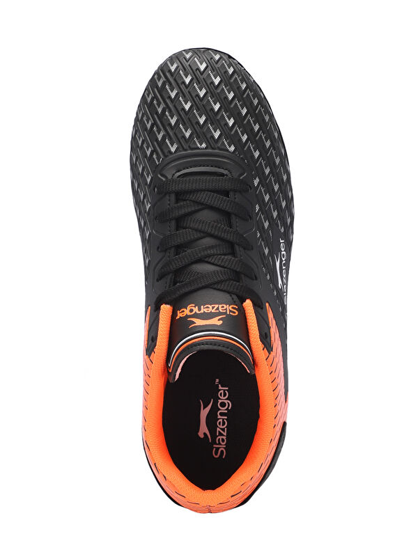 CYCLE I Unisex Çocuk Futbol Ayakkabı Siyah / Turuncu - Görsel 6