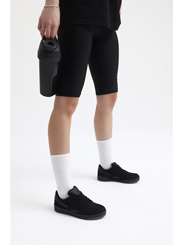 Tonny Black Siyah Tonny Black Rahat Kalip Unisex Termo Taban Bağcıklı Spor Ayakkabı