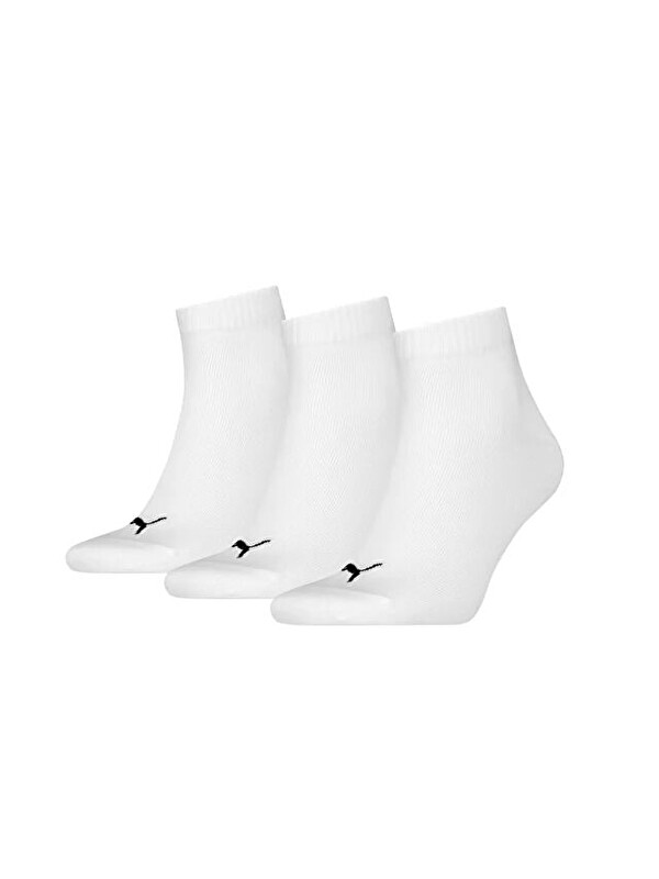 Puma Quarter Plain 3P Çorap (3 Çift) 93858909 Beyaz