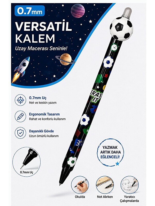 Artlantis Uçlu Kalem 0.7 mm Erkek Modeli 1 Adet Fixpoint 4765 0.7mm Uçlu Versatil Mekanik Uçlu Kurşun Kalem He