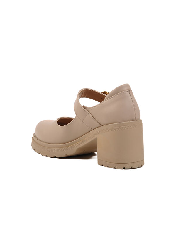 Bej Topuklu Kadın Casual Ayakkabı 572403 Z - Görsel 5