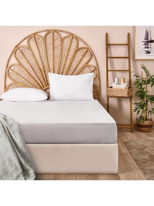 Evidea Soft Çift Kişilik Düz Kenar Çarşaf - Gri - 260x270 cm