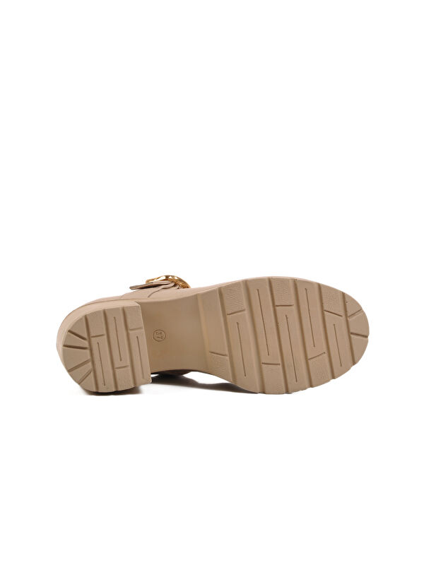 Bej Topuklu Kadın Casual Ayakkabı 572403 Z - Görsel 6