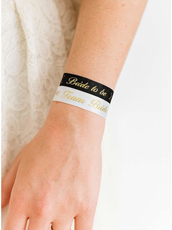 Parti Adresi Bride Bileklik Bekarlığa Veda Parti Aksesuarı Bride-Team Bride Bileklik 5'li