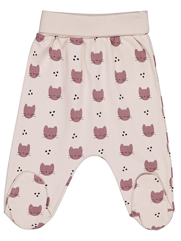Civil Baby Kedi Empirme 1-9 Ay Tek Alt Bebe - Bej