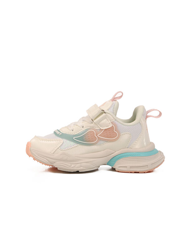 Beyaz Cırtlı Hafif Hava Alabilen Kız Çocuk Spor Ayakkabı 1976 P - Görsel 3