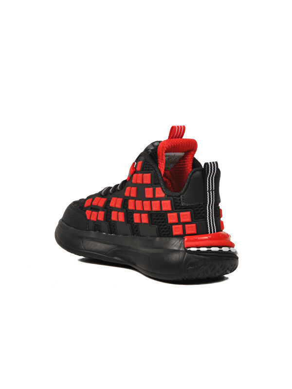 Kırmızı Misina Bağcıklı Bilek Boy Erkek Çocuk Sneaker 1974 F - Görsel 5