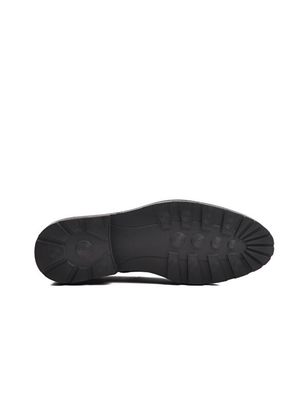 Siyah Hakiki Deri Erkek Klasik Ayakkabı Premium 2874 M - Görsel 6