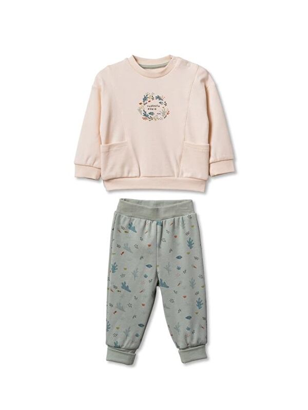 BabyCosy Organic  Bebek Alt Üst Takım %100 Organik Pamuk , Bebek - Yenidoğan- csy8214