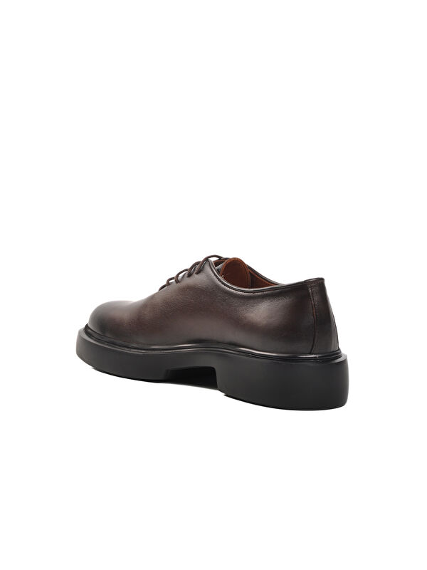 Kahve Hakiki Deri Erkek Klasik Ayakkabı Premium 150 M - Görsel 5