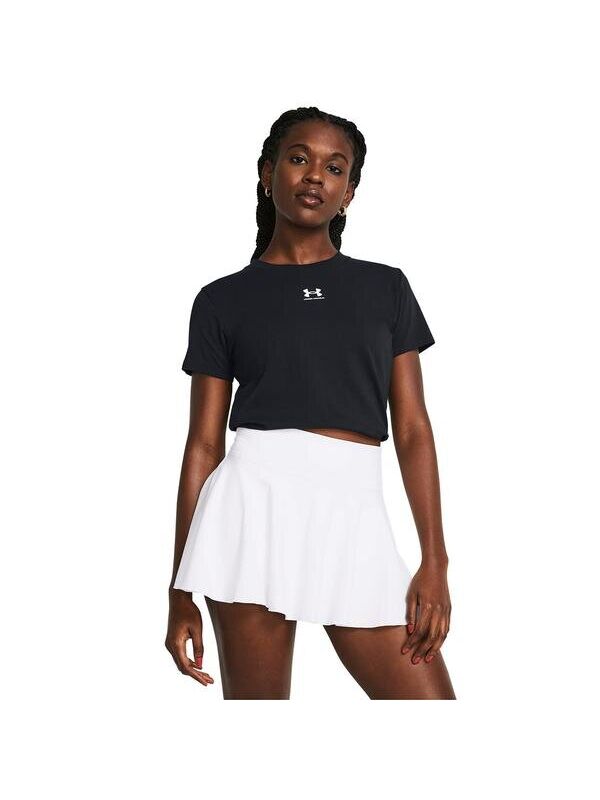 Under Armour Campus Core Kadın Siyah Yuvarlak Yaka Tişört