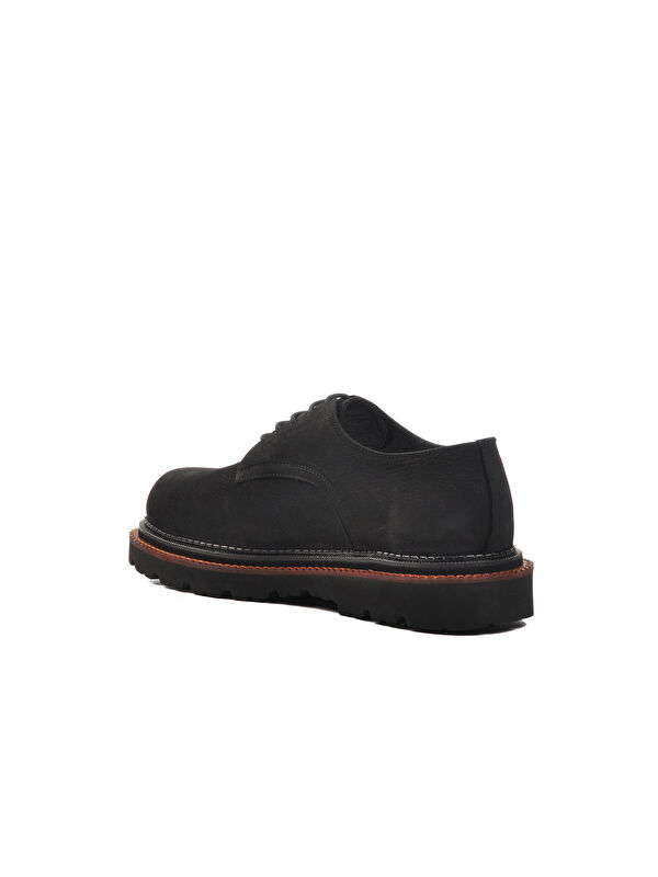 Siyah Nubuk Hakiki Deri Erkek Klasik Ayakkabı Premium 2130 M - Görsel 5