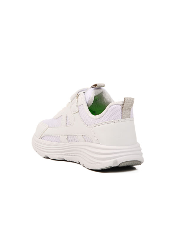 Beyaz Gri Cırtlı Erkek Çocuk Spor Ayakkabı 1880 F - Görsel 5