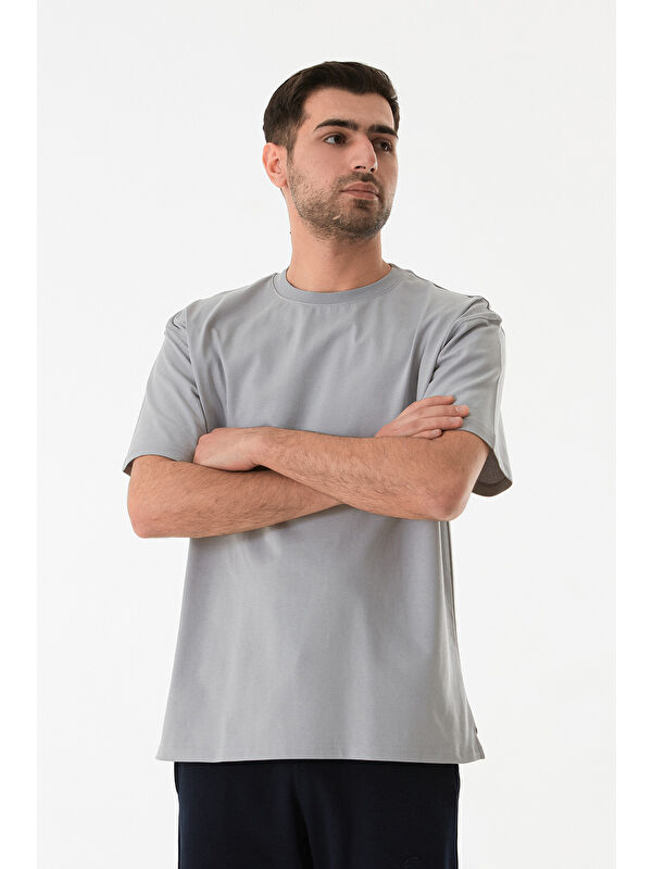 Fullamoda Basic Bisiklet Yaka Oversize Tişört