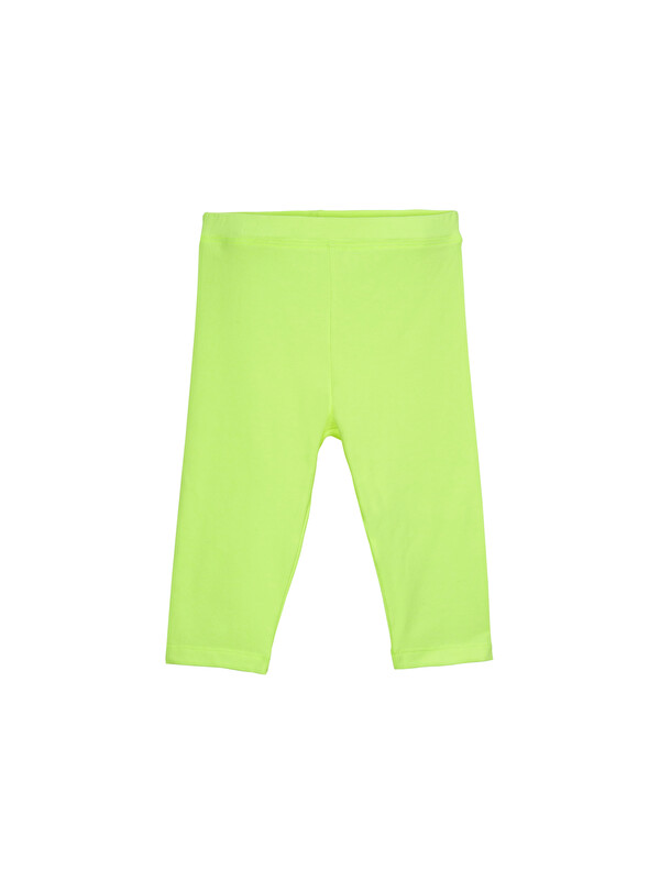 Lovetti Neon Sarı Kız Çocuk Basic Kapri