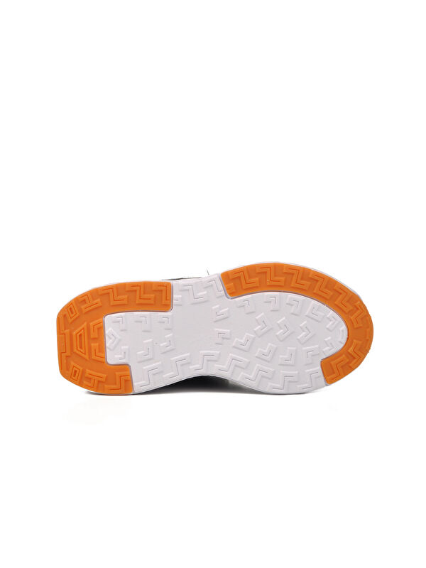 Gri Lacivert Cırtlı Erkek Çocuk Spor Ayakkabı 1876 F - Görsel 6