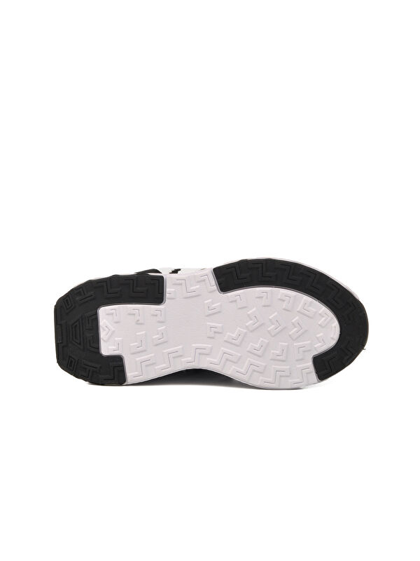 Siyah Beyaz Cırtlı Erkek Çocuk Spor Ayakkabı 1876 F - Görsel 6