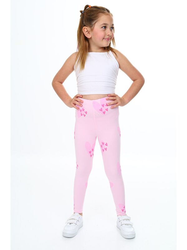 Toontoykids Kız Çocuk Baskılı Tayt
